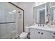 Well-lit bathroom with a modern shower, vanity, and fresh, clean design at 13162 W Golden Puma Trl, Peoria, AZ 85383