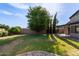 Large backyard with a mature tree, grassy area, and a covered patio, perfect for enjoying the outdoors at 16209 W Acapulco Cir, Surprise, AZ 85379