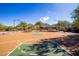 Community basketball court with mountain views, desert landscaping and paved parking lot nearby at 16420 N Thompson Peak Pkwy # 2101, Scottsdale, AZ 85260