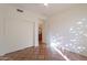 This bedroom has ample closet space, charming tile flooring and access to the ensuite bathroom at 1807 W Canary Way, Chandler, AZ 85286