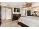 Main bedroom featuring a dresser and closet space, and a ceiling fan at 1991 S Bahama Dr, Gilbert, AZ 85295