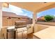 Outdoor grill and countertop area ready for BBQ's and outdoor entertaining at 2230 E Whitten St, Chandler, AZ 85225