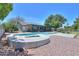 Private backyard oasis featuring a sparkling swimming pool and a sun-drenched patio area at 238 W Myrna Ln, Tempe, AZ 85284