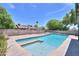 Inviting swimming pool area is perfect for relaxing or entertaining in this backyard at 238 W Myrna Ln, Tempe, AZ 85284