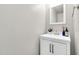 Bathroom vanity with a mirror and sink at 3389 W Barcelona Dr, Chandler, AZ 85226
