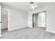 Bedroom view featuring a modern sliding door at 3389 W Barcelona Dr, Chandler, AZ 85226