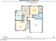 This is the floor plan for the 1st floor, including the kitchen, living room, dining room, and garage at 3389 W Barcelona Dr, Chandler, AZ 85226