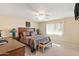 Well-lit bedroom with a comfortable bed and window that provides a bright atmosphere at 636 S Rosemont --, Mesa, AZ 85206