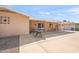 Covered patio featuring a ceiling fan and ample space for outdoor furniture, perfect for dining or relaxing at 636 S Rosemont --, Mesa, AZ 85206