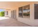Covered patio with plenty of space for outdoor seating and entertaining at 7345 E Forge Ave, Mesa, AZ 85208