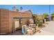 View of the pool equipment with block fence at 7345 E Forge Ave, Mesa, AZ 85208