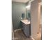 Bathroom showcasing vanity with custom mirror and light fixtures at 8355 E Via De Encanto --, Scottsdale, AZ 85258