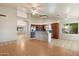 Open floor plan showcasing the living area seamlessly flowing into the kitchen and dining space at 8540 W Ocotillo Rd, Glendale, AZ 85305