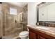 Beautiful bathroom with updated vanity and walk-in shower at 15221 N Clubgate Dr # 2139, Scottsdale, AZ 85254