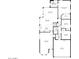 Detailed floor plan showcasing layout of living room, kitchen, bedrooms, and garage with dimensions at 16783 W Taylor St, Goodyear, AZ 85338