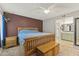 Spacious bedroom features a full ensuite bathroom at 1927 E Hampton Ave # 204, Mesa, AZ 85204