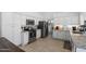 Spacious kitchen features tile flooring, granite counters and stainless steel appliances at 2488 Leisure World --, Mesa, AZ 85206