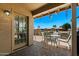 Covered patio offering an inviting outdoor space for dining and relaxation at 2488 Leisure World --, Mesa, AZ 85206