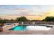 Enjoy evenings in this sparkling pool with spa and stone waterfall feature, with colorful sunset desert views at 3946 N Pinnacle Hills Cir, Mesa, AZ 85207