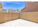 Enclosed backyard featuring concrete tile, neutral block walls, and a private outdoor space at 3977 E Cat Balue Dr, Phoenix, AZ 85050