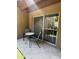 Cozy patio with seating and sliding glass doors at 4554 E Paradise Village Pkwy # 149, Phoenix, AZ 85032