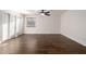 Large bedroom features wood floors, recessed lighting and a ceiling fan at 46065 W Meadows Ln, Maricopa, AZ 85139