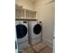 Laundry room featuring a washer and dryer unit, and shelves at 876 S Colonial Dr, Gilbert, AZ 85296