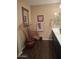 Bathroom with nice decorations and hardwood floors at 10773 W Prickly Pear Trl, Peoria, AZ 85383