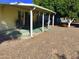 Relaxing back patio area, perfect for entertaining or enjoying the outdoors at 11653 N Hacienda Dr, Sun City, AZ 85351