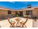 Private backyard offering outdoor seating and entertaining spaces at 13644 W Aleppo Dr, Sun City West, AZ 85375