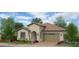 Charming single-story home featuring a tile roof, arched entryway, and well-maintained landscaping at 15660 W Pershing St, Surprise, AZ 85379