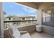 View from private balcony overlooking the community and showcasing outdoor seating area at 19700 N 76Th St # 2057, Scottsdale, AZ 85255