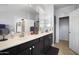 Clean, modern bathroom featuring double vanity with ample counter space and plenty of storage at 19700 N 76Th St # 2057, Scottsdale, AZ 85255
