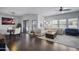Spacious area with seamless transition from dining area to living room, maximizing space at 19700 N 76Th St # 2057, Scottsdale, AZ 85255