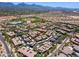 Aerial view of the community highlighting unit location and nearby baseball field at 20100 N 78Th Pl # 2193, Scottsdale, AZ 85255