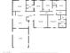 Detailed floor plan showcasing the layout of the home, including the living room, bedrooms, and kitchen at 2801 E Sunnyside Dr, Phoenix, AZ 85028