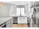 Modern kitchen with stainless steel appliances, ample countertop space, and sleek cabinetry at 2801 E Sunnyside Dr, Phoenix, AZ 85028
