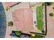 Aerial shot of the house showing the backyard, patio, and overall layout of the property at 3047 S Mandy St, Mesa, AZ 85212