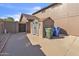 Exterior shot of storage shed and yard area, showcasing functional space and yard maintenance at 4547 E Buist Ave, Phoenix, AZ 85044