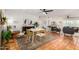 Spacious open-concept layout with dining, living areas, and stylish decor, ideal for entertaining at 527 N Criss St, Chandler, AZ 85226