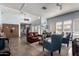 Bright lobby featuring modern furniture, elegant décor, and tiled floors at 1021 S Greenfield Rd # 1165, Mesa, AZ 85206