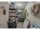 Organized storage room with shelves, containers, and ample space for keeping items tidy at 11135 W Cameo Dr, Sun City, AZ 85351