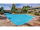 Inviting community pool with spacious deck, comfortable seating, and lush landscaping for relaxation and enjoyment at 1331 W Baseline Rd # 167, Mesa, AZ 85202