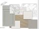 Selection of modern interior design samples showcasing neutral colors and textures for a sophisticated home aesthetic at 18047 W Long Lake Rd, Goodyear, AZ 85338
