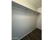 A closet features white walls and a shelf with dark wood-look flooring at 2045 E Orange St, Tempe, AZ 85281