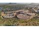 Expansive aerial view of a new community development with mountain views and custom home sites at 27358 N 69Th Dr, Peoria, AZ 85383