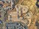 Aerial view of custom home sites and a Primary-planned community highlighting the scenic location and layout at 27358 N 69Th Dr, Peoria, AZ 85383