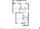 Second floor plan displays bedrooms, hall, laundry, and a primary bedroom with a bath at 3034 N 39Th St # 12, Phoenix, AZ 85018