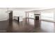 Bright living room features hardwood floors, fireplace, and views of the outdoor pool at 3102 E Mariposa St, Phoenix, AZ 85016
