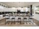 Modern kitchen featuring an island, sleek countertops, and stylish pendant lighting at 3332 W Sunstone Dr, San Tan Valley, AZ 85144